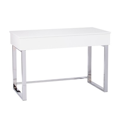 Inman Adjustable Height Sit-Stand Desk - White - SEI