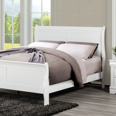 Sapphtopaz Modern Bed Frame with Headboard Sleigh Design Wood Platform Bed with Sturdy&Durable Frame for Bedroom,Box Spring Needed