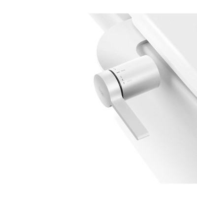 Inus M3 Dual Nozzle Bidet Attachment for Existing Toilets Seat,Slim Non-Electric Bidet Toilet Seat Attachment White