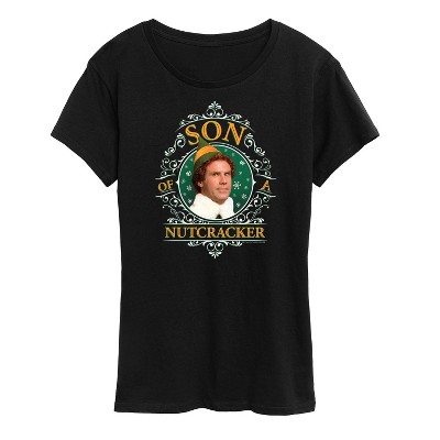 Women's - ELF - Christmas Son Of A Nutcracker Short Sleeve Graphic T-Shirt