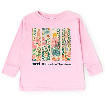 The Juniper Shop Meet Me Under The Stars Toddler Long Sleeve Tee - 3T - Pink