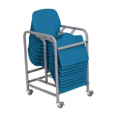 ECR4Kids The Surf Portable Lap Desk with Mobile Storage Cart, 10-Pack