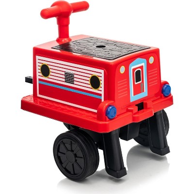 Kids Train Carriage for 12V Ride on Train,Licensed by CHUGGINGTON,Storage Space, Handle,Rubber Wheels, Sturdy Connecting Iron Rods