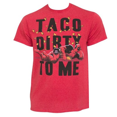 Mens Deadpool Taco Dirty To Me T-Shirt