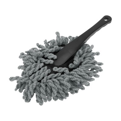 Unique Bargains Car Dust Clean Mop Dusting Tool Fiber11.22" Gray 1 Pc