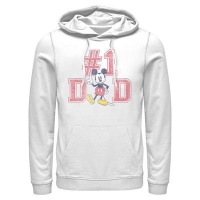 Mens Mickey & Friends Father's Day Mousey #1 Dad Lightweight Hoodie
