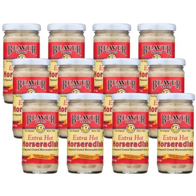Beaver Extra Hot Horseradish - 12 pack, 4 oz