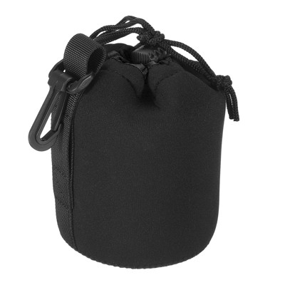 Unique Bargains Waterproof Shockproof Wear-resistant Lens Pouch Bag Black