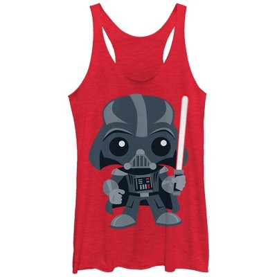 Women's Star Wars Cute Cartoon Darth Vader Racerback Tank Top