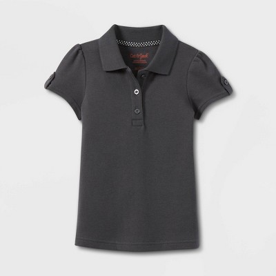 Girls' Short Sleeve Interlock Uniform Polo Shirt - Cat & Jack™