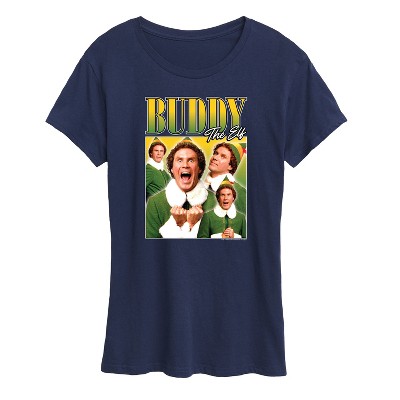 Women's - ELF - Christmas Buddy the Elf Short Sleeve Graphic T-Shirt
