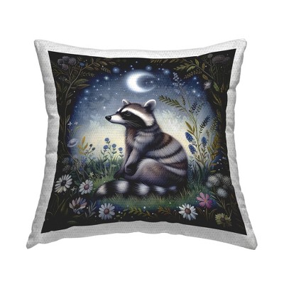 Stupell Industries Raccoon Under Night Forest