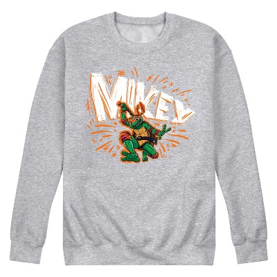 Men's - Teenage Mutant Ninja Turtles Mutant Mayhem - Sketch Mikey Graphic Fleece Sweatshirt