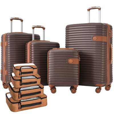 3/4 PCS ABS Lightweight Hard Shell Luggage Set with Spinner Wheels and TSA Lock - ModernLuxe