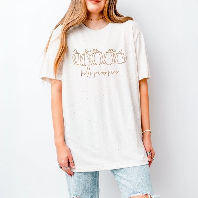 Simply Sage Market Hand Drawn Hello Pumpkin Short Sleeve Tee