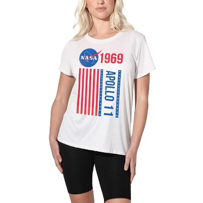 Women's Nasa Apollo 11 1969 Flag Loose T-Shirt