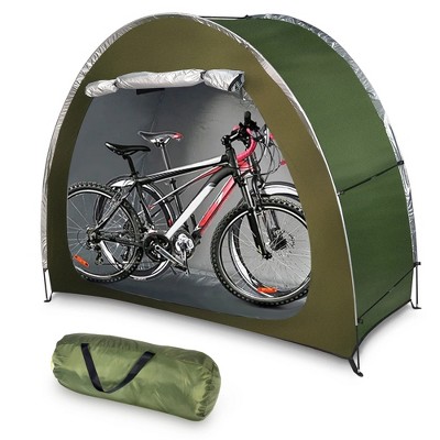 MOEPISY Outdoor Bike Storage Tent Bicycle Shelter With Carry Bag Green