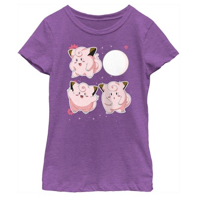 Girl's Pokemon Clefairy Evolution T-Shirt