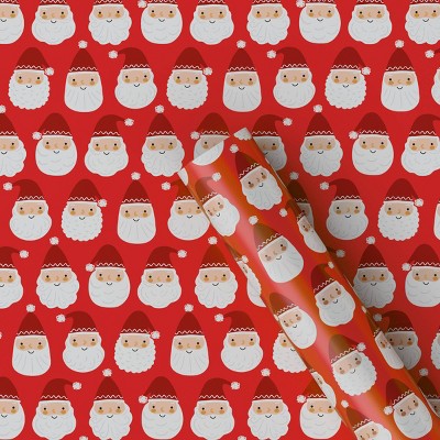 40" 125 sq ft Christmas Roll Wrap Light Skin Tone Santa - Wondershop™