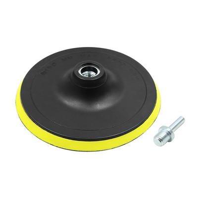 Unique Bargains Plate Hook Loop Polishing Buffing Car Automotive M14 Backing Pad with Shank 6"