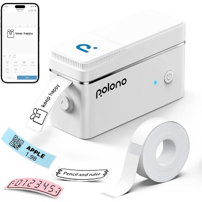POLONO P31S Label Maker Machine with Tape, Portable Bluetooth Label Printer for Organizing Storage Office Home, with Multiple Templates