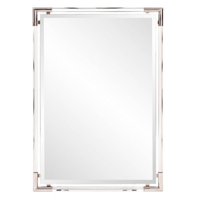 Howard Elliott 38.5"x26.5" Elsie and Acrylic Rectangular Decorative Wall Mirror Silver