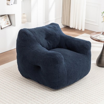 Bean Bag Chair Modern with Armrests and High-Density Foam for Living Room Adults 35in-3irtyhousy