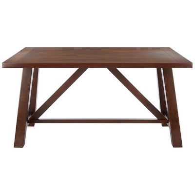 Ainslee Rectangle Dining Table - DTB9217A - Brown - Safavieh