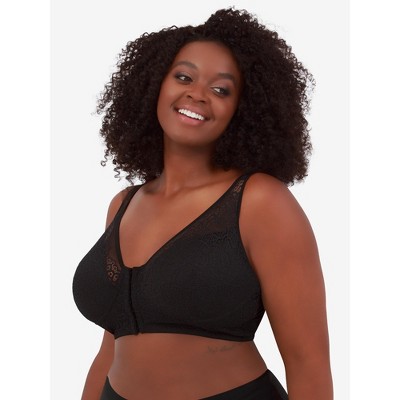 Leading Lady Women's The Nora - Shimmer Support Back Lace Front-Closure Bra (5530)