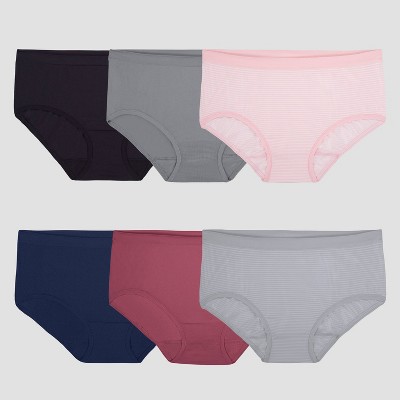 Fruit of the Loom Women's 6pk 360 Stretch Seamless Low-Rise Briefs - Colors May Vary