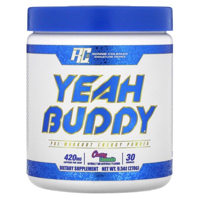Ronnie Coleman Signature Series, Yeah Buddy, Pre-Workout Energy Powder, Cherry Limeade, 9.5 oz (270 g)