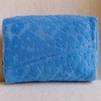 Embossed Daisy Cosmetic Bag