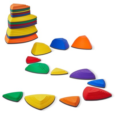 VEVOR Balance Stepping Stones for Kids, 12 PCS, Up to 220 lbs, Non-Slip Toddlers Sensory Stepping Stones, Toys for Children Aged 3 4 5 6 7 8+