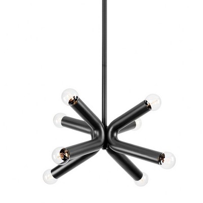 Troy Lighting Dash 8 - Light Chandelier in  Soft Black