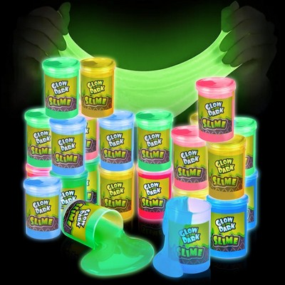Playbees Glow in the Dark Slime - 24 Pack