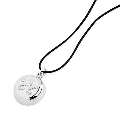 invisaWear - Silver Leather Necklace with 911 and ADT Features