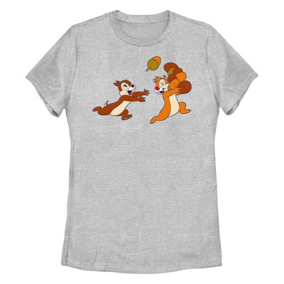 Women's Chip N' Dale Acron Chipmunk Friends T-Shirt