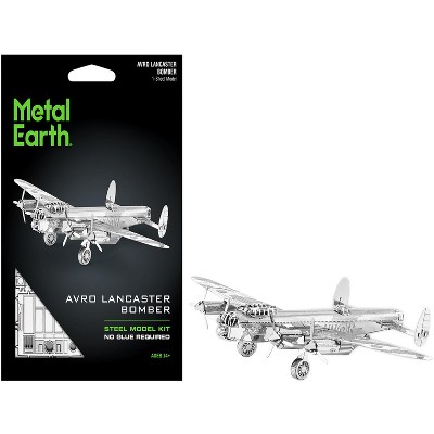Model Kit Avro Lancaster Bomber Aircraft "Royal Air Force" (Moderate Difficulty) Steel Model by Metal Earth