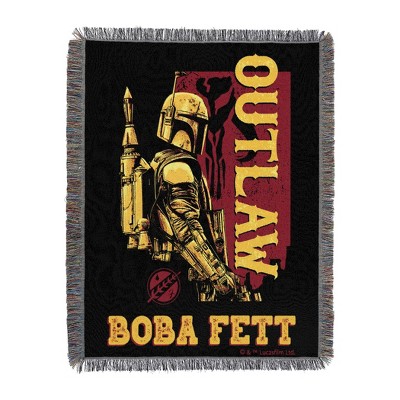 Northwest Star Wars - Book of Boba Fett Woven Tapestry Throw Blanket, 48" x 60", Outlaw Art