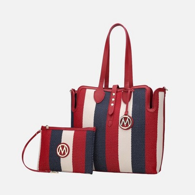 MKF Collection Juliana Oversize Vegan Leather Tote Bag and Wristlet by Mia K
