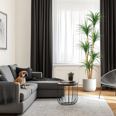 Garvee 4/5/6ft Faux Agave Tree-Tall Artificial Agave Plant with 4/5/6 Heads, Fake Potted Tropical Yucca Dracaena Tree Indoor for Home Office Decor