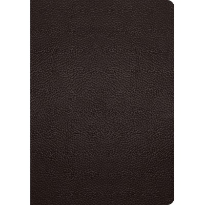 ESV Study Bible (Buffalo Leather, Deep Brown) - by  Esv Bibles (Leather Bound)