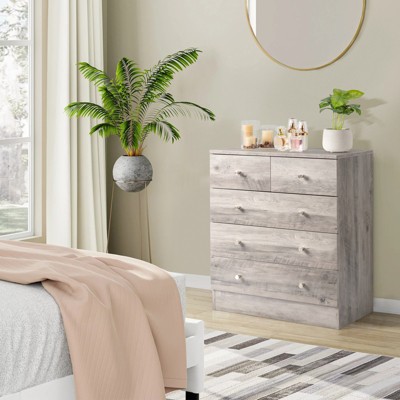 KTMBDW Modern 5-Drawer Dresser for Bedroom, Living Room