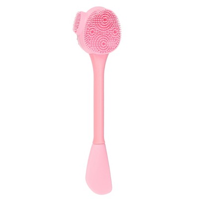 Unique Bargains Silicone Multifunction Handheld Facial Cleansing Brush 6.3"x1.57" 1 Pc