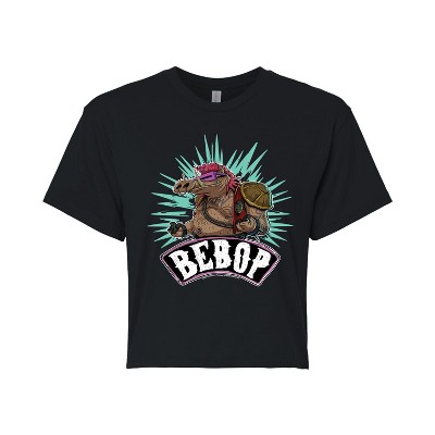 Women's - Teenage Mutant Ninja Turtles Mutant Mayhem - Bebop Cropped Graphic T-Shirt