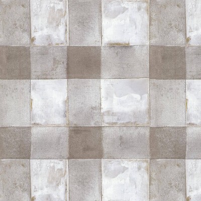 RoomMates Bamboo Peel & Stick Wallpaper Brown/White: Removable Vinyl, Modern Botanical, Self-Adhesive, 28.2 Sq Ft Coverage