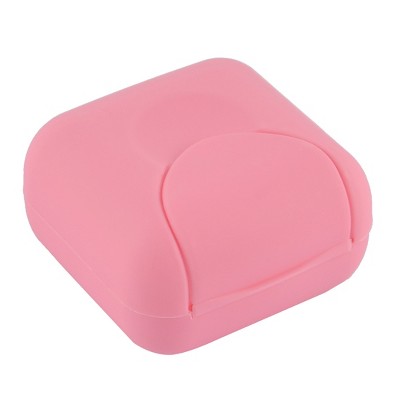 Unique Bargains Plastic Travel Easy Carry Mini Soap Dish Box