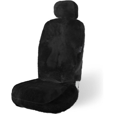 Zone Tech Genuine Sheepskin Car Seat Cover , Universal Front Full Seat (front and back) Cushions