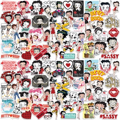 Betty Boop Vinyl Large Deluxe Stickers Variety Pack