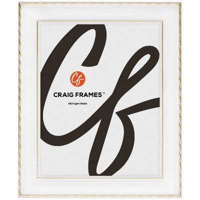 Victoria Ornate White and Gold Picture Frame